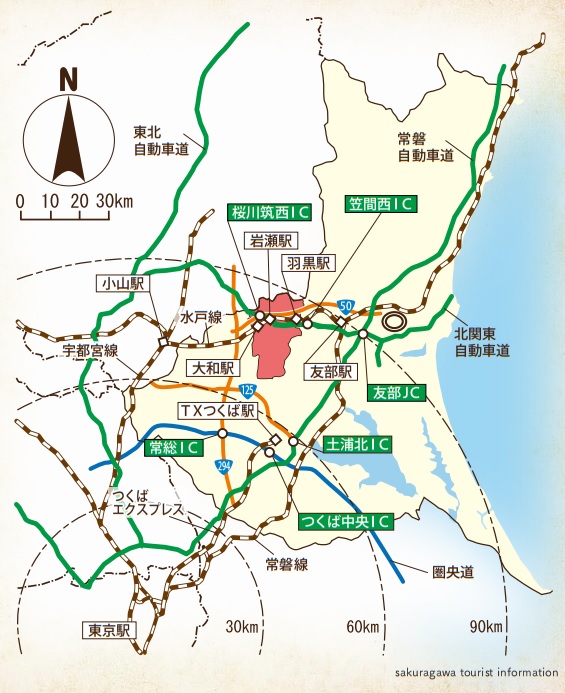 『交通アクセス広域マップ』の画像
